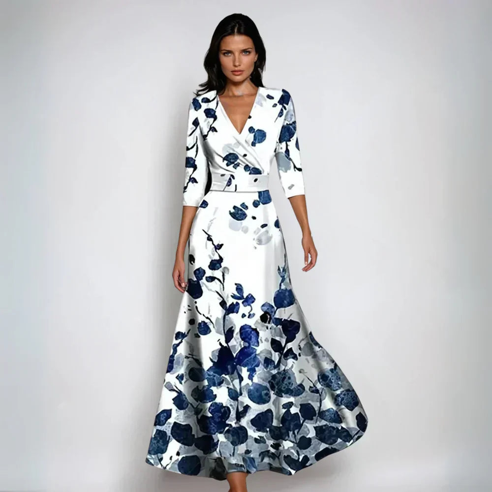Emily | Vestido Floral Cruzado Elegante