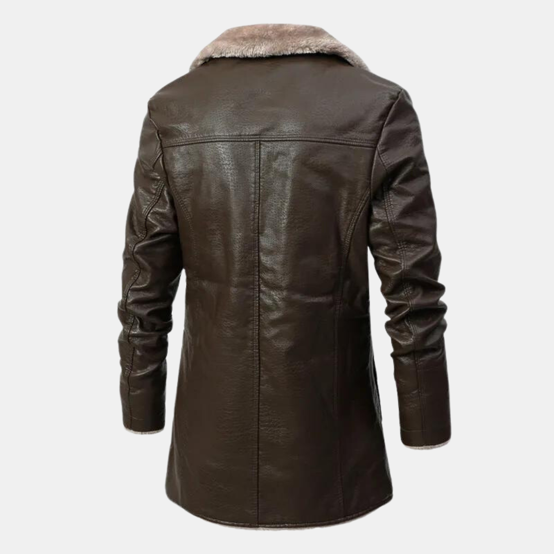 František | Chaqueta de cuero con forro