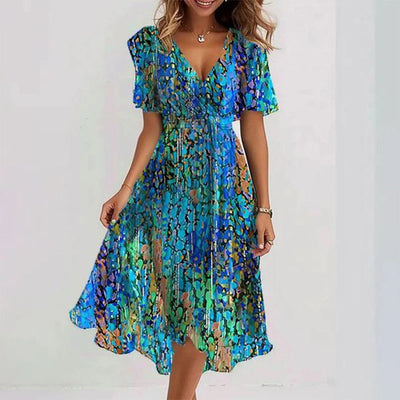 Lina™ | Vestido Elegante de Manga Corta