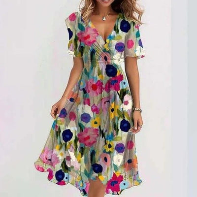Lina™ | Vestido Elegante de Manga Corta