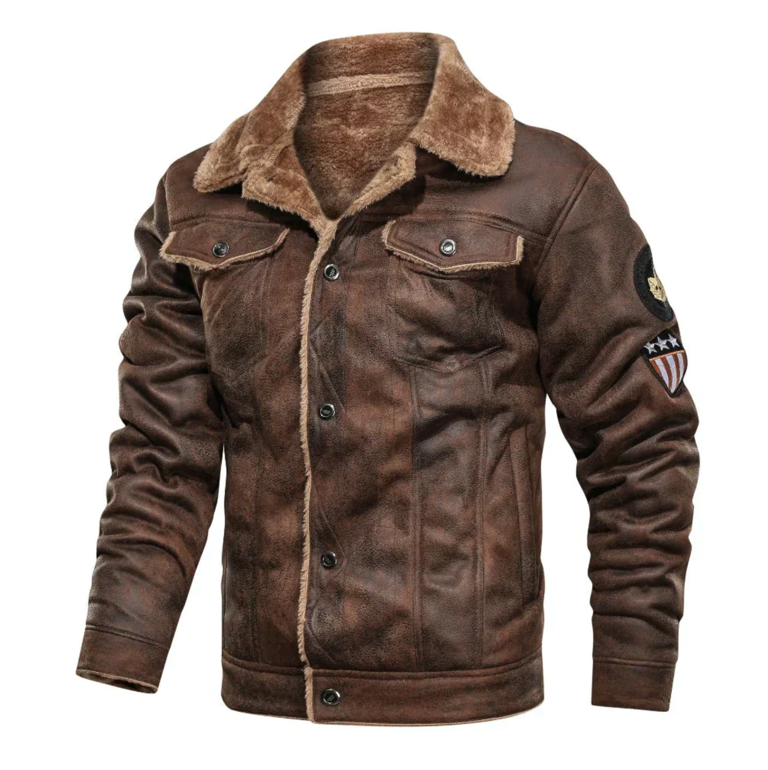Chaqueta de piel Slavomir | Flight Streak