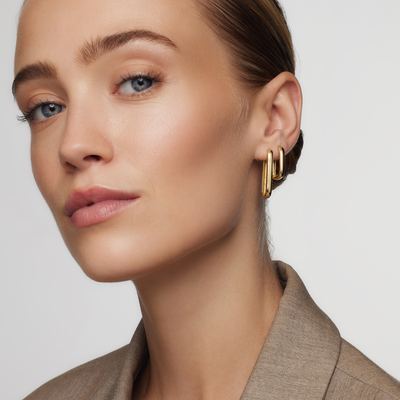 Aros Icono de Tienda | Oro 18k