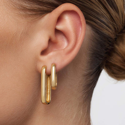 Aros Icono de Tienda | Oro 18k