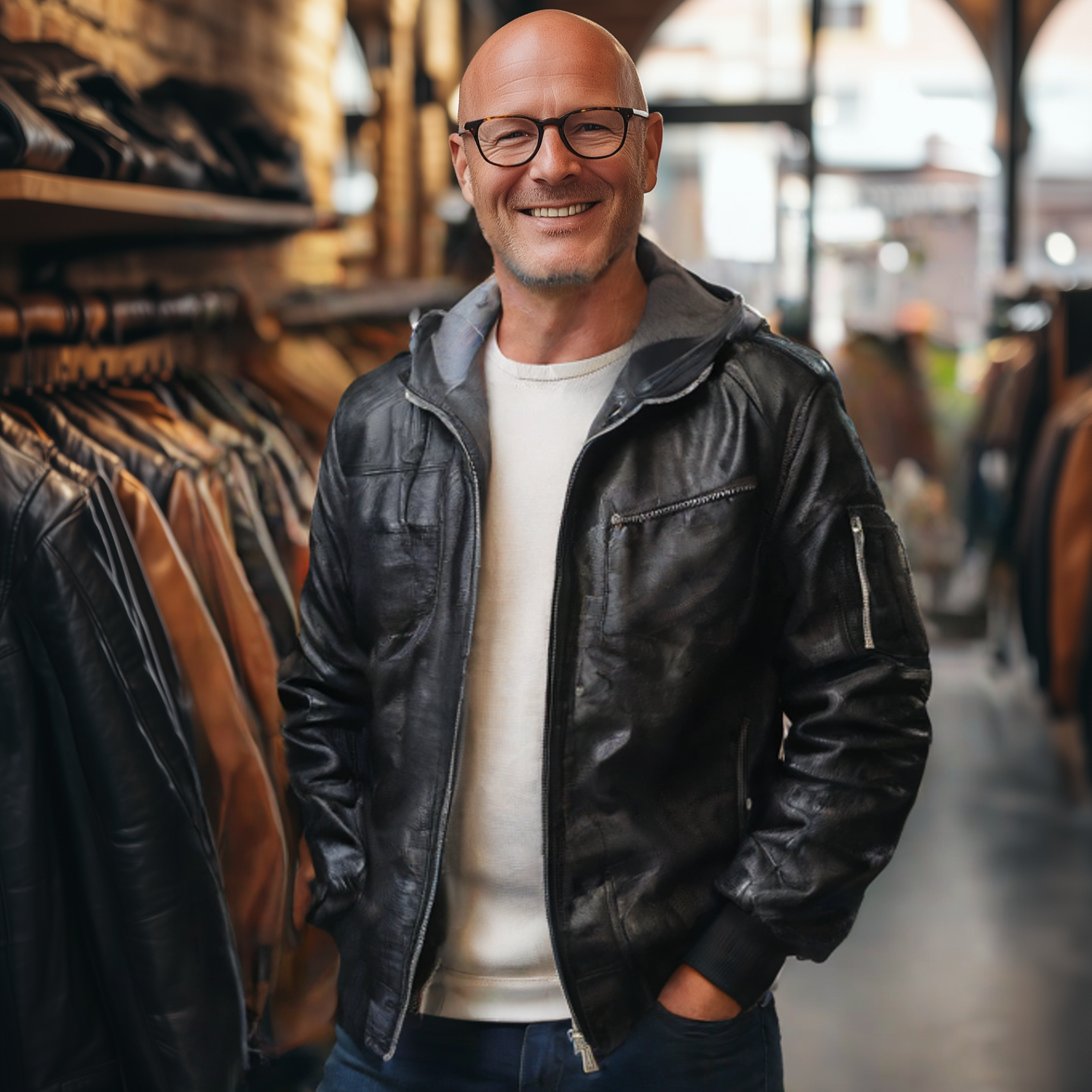 Adam | Chaqueta de cuero
