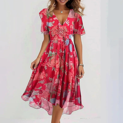 Lina™ | Vestido Elegante de Manga Corta