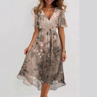 Lina™ | Vestido Elegante de Manga Corta